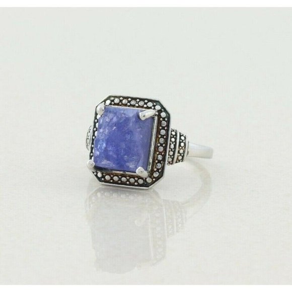 Sterling Silver Raw Amethyst Ring size 7 1/4 - Picture 7 of 9